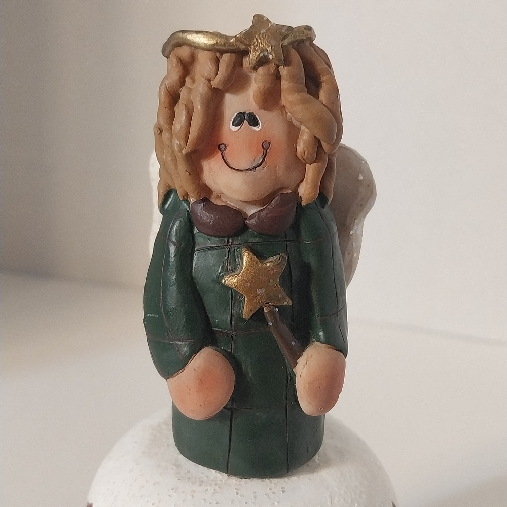 Vintage Angel Cartoon Hallelujah Hand Painted Bell